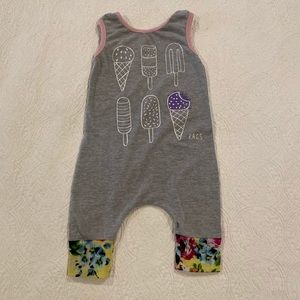 Rags to Raches sleeveless popsicle romper